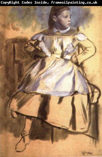 Edgar Degas Giulia Bellelli,Study for The Bellelli family
